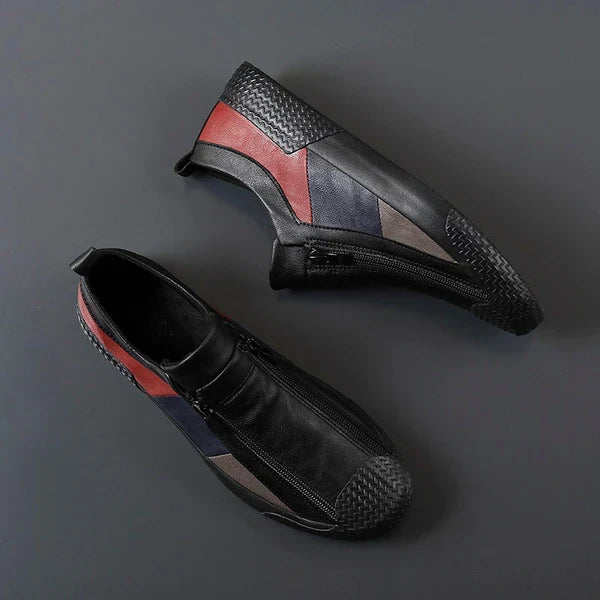 Stylish men's casual sneakers, modern design, comfortable footwear for everyday wear.