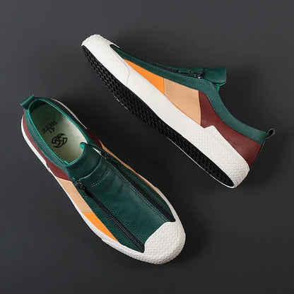 Everyday men's casual sneakers, modern style, secure zipper, ideal for daily wear.