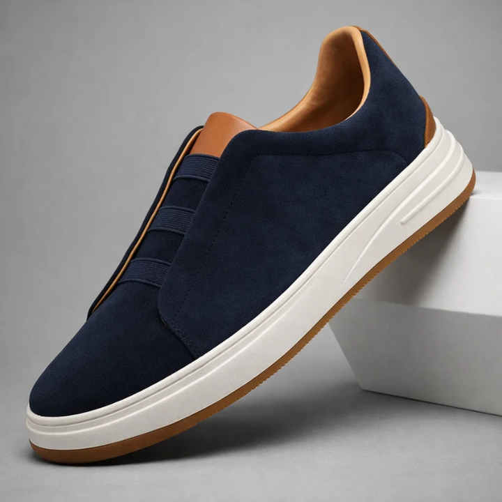 Men's casual slip-on sneakers, modern design for everyday wear, comfortable walking & athletic casual style.