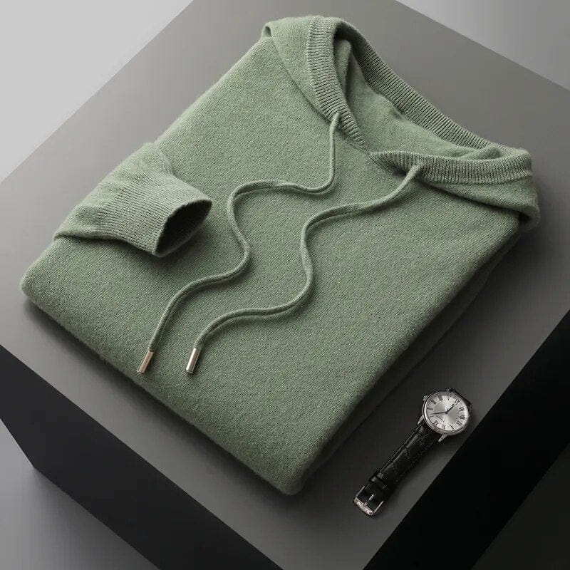 Stylish men's pullover hoodie sweater. Features drawstring hood & comfortable fit for daily casual wear.