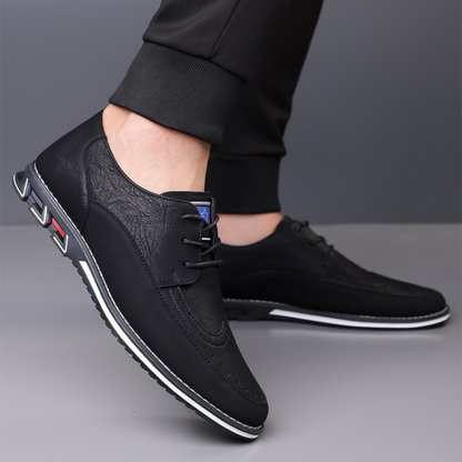 Modern men's smart casual shoes, hybrid comfort design for versatile everyday wear.