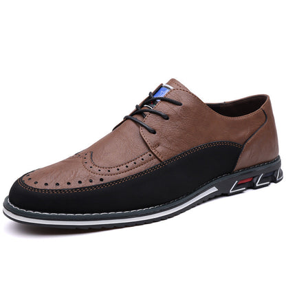 Black men's versatile hybrid dress shoes, perfect for office, events, & everyday comfort.