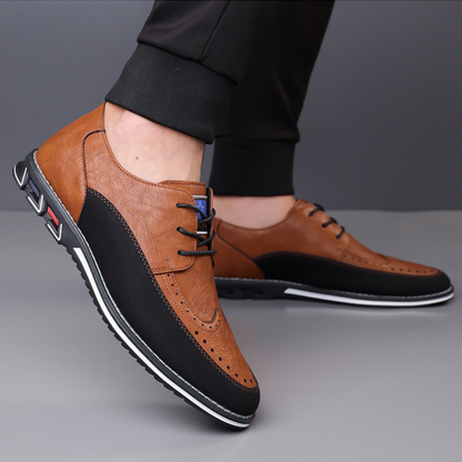 Comfortable men's dress shoes, ideal for office or smart casual events, featuring modern design.