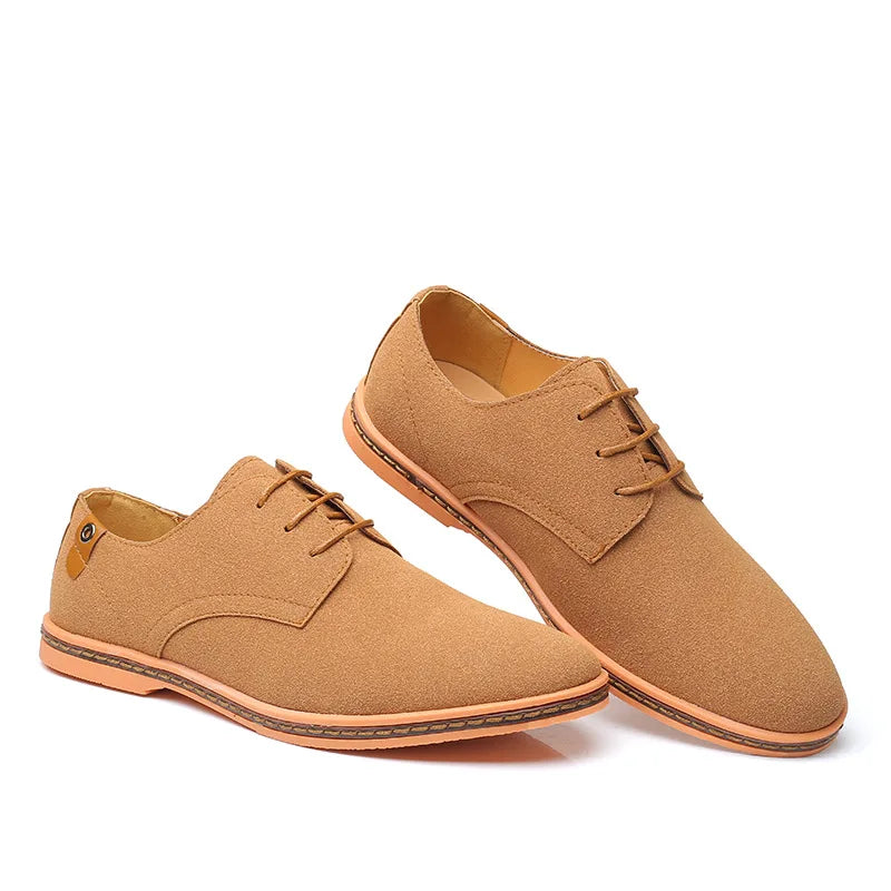 Stylish men's Modern Oxford dress shoes, perfect for formal events & business casual wear, offering comfort.