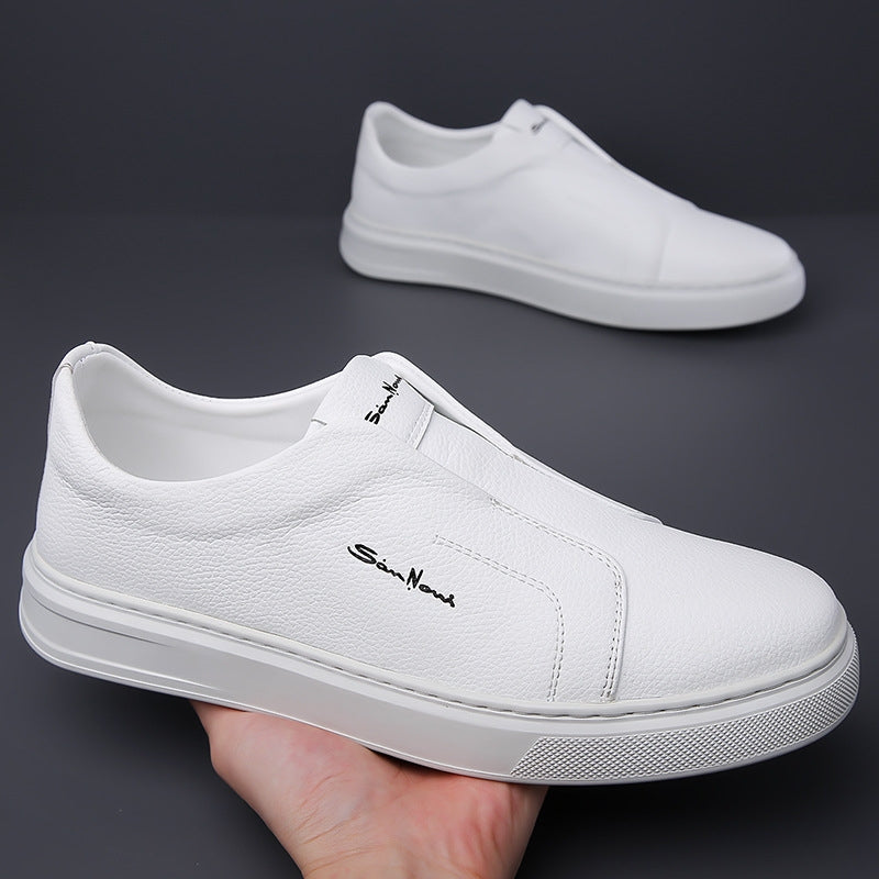 Minimalist men's slip-on sneakers. Modern casual footwear, lightweight & comfortable for daily wear.
