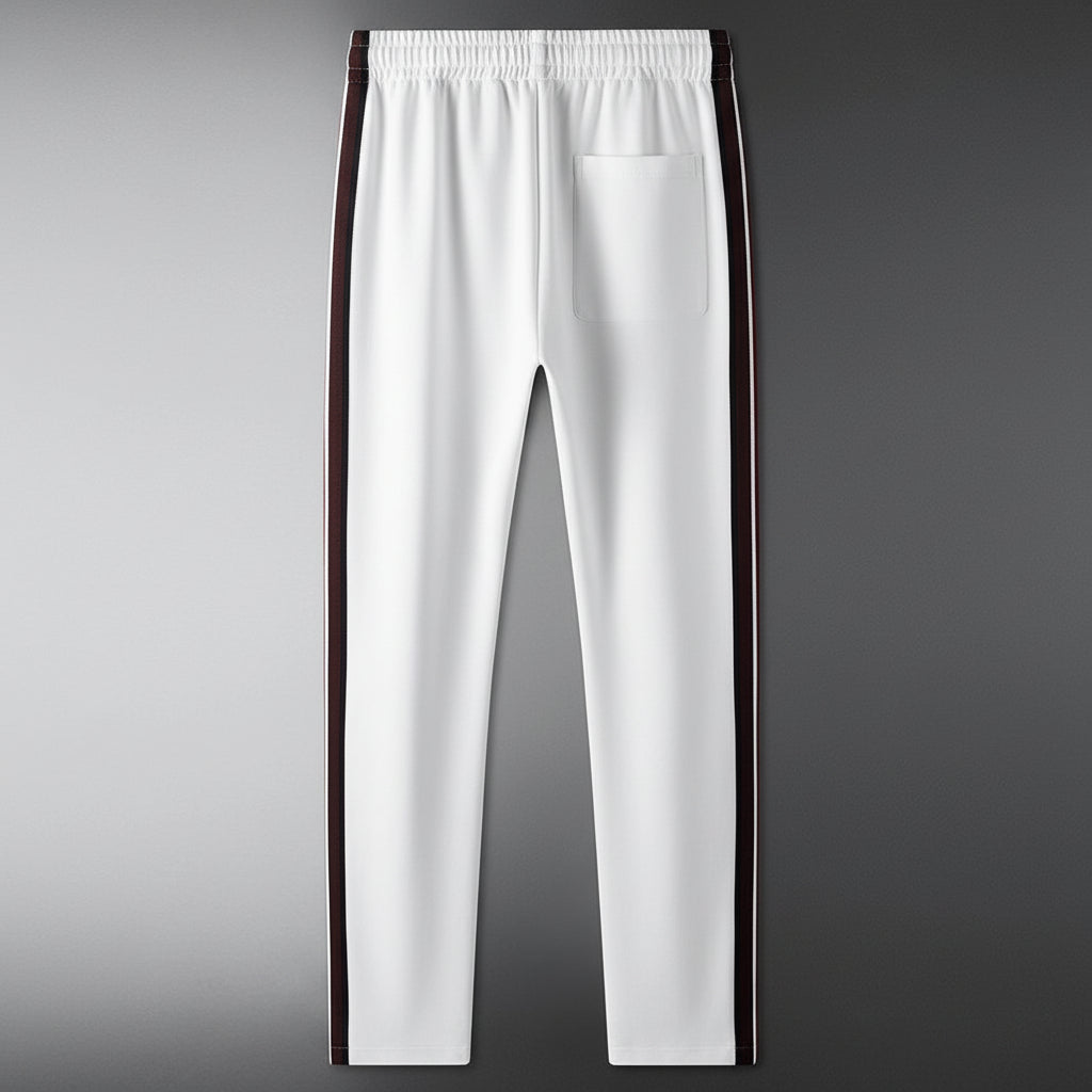 Stylish & comfortable men's spliced design pants, perfect for casual outings & urban style.