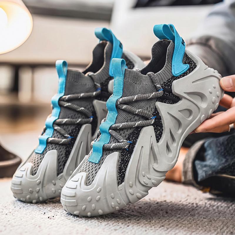 Lightweight athletic men's sneakers featuring advanced tech for running & active performance.