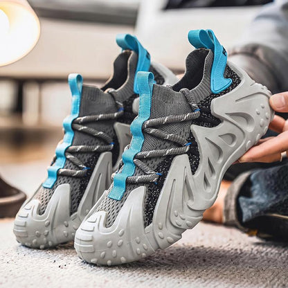 Lightweight athletic men's sneakers featuring advanced tech for running & active performance.