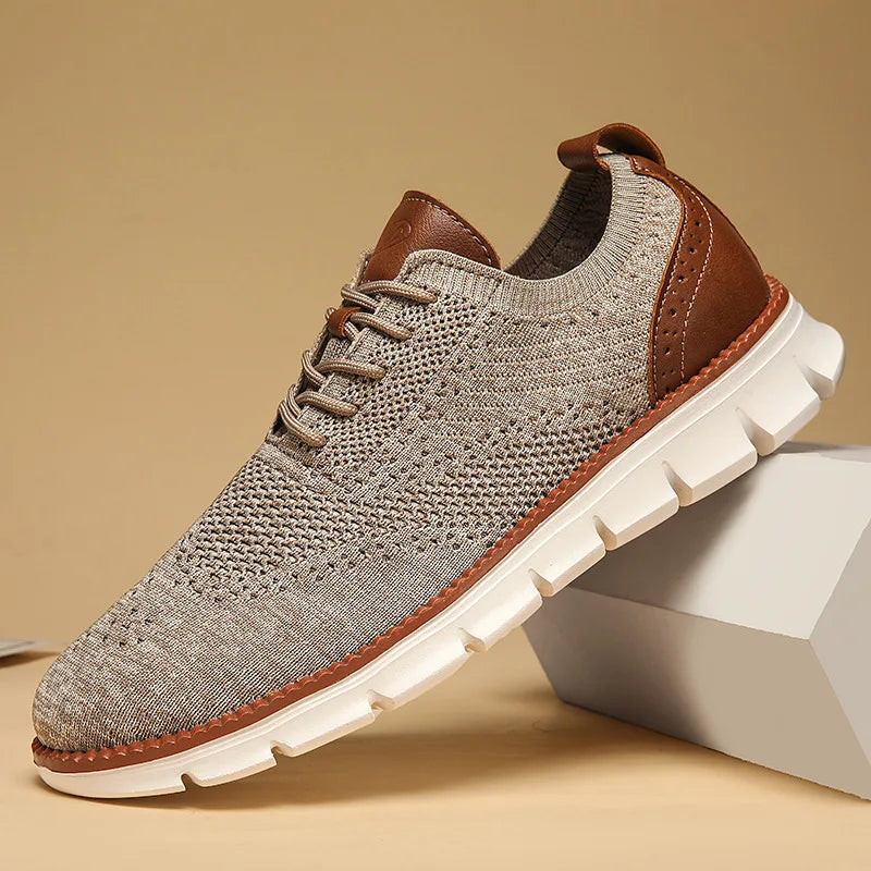 White Monac men's fashion sneakers. Lightweight comfort & smart style for everyday and casual wear.