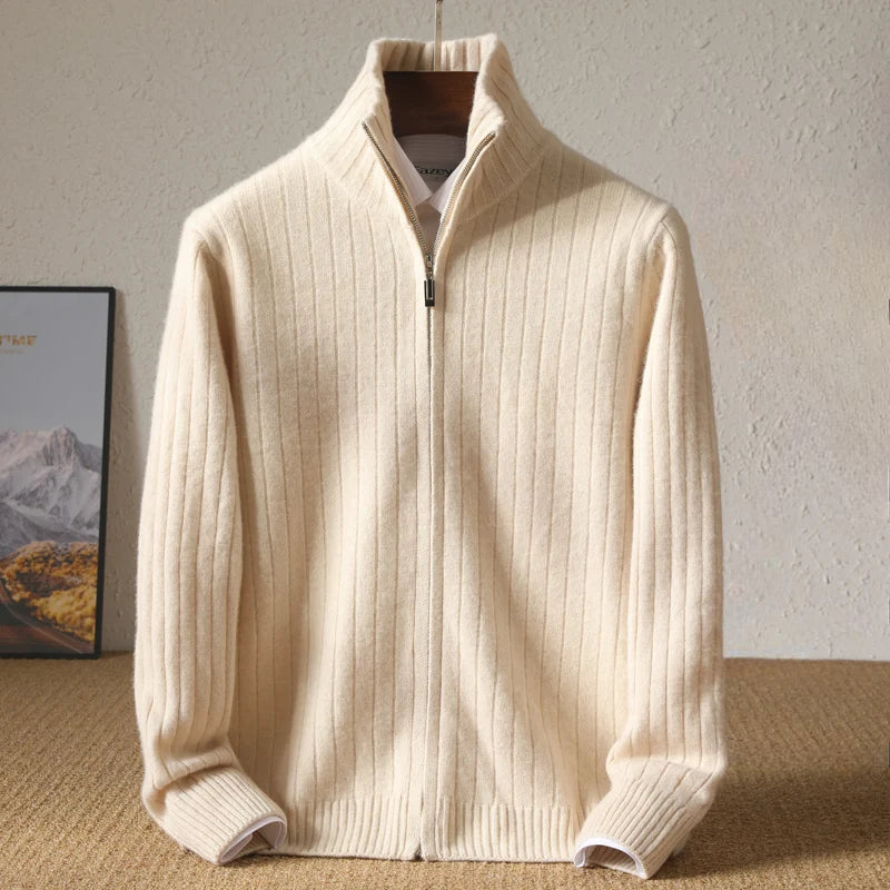 Cozy men's Monaco comfort sweater. Soft, long-sleeve crewneck pullover for everyday casual luxury and warmth.