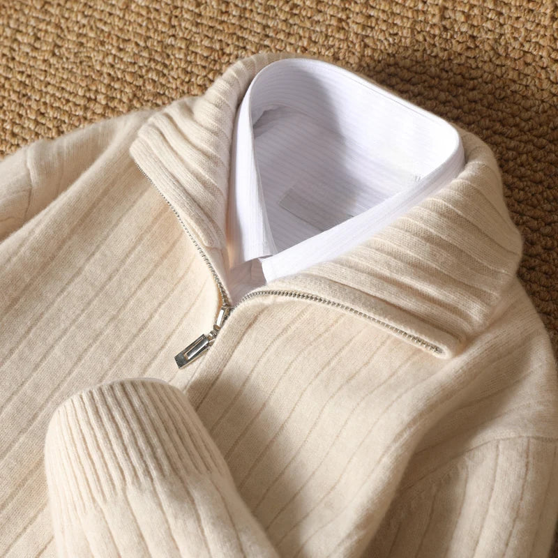 Ultra-soft men's Monaco sweater, a comfortable long-sleeve crewneck pullover for cozy fall and winter days.