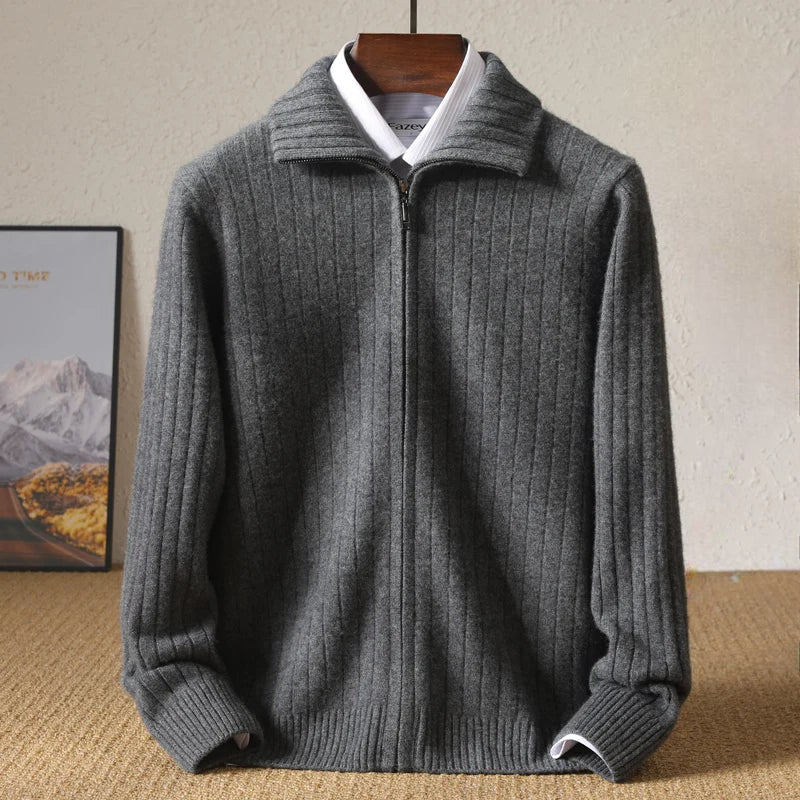 Men's Monaco ultra-soft luxury sweater. Cozy, comfortable long-sleeve crewneck pullover for casual fall/winter wear.