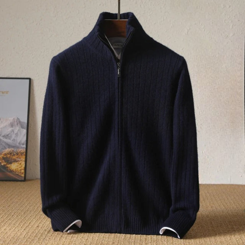 Warm men's Monaco comfort sweater. Ultra-soft crewneck pullover, ideal for cozy casual wear during winter.