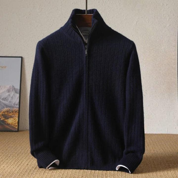 Warm men's Monaco comfort sweater. Ultra-soft crewneck pullover, ideal for cozy casual wear during winter.