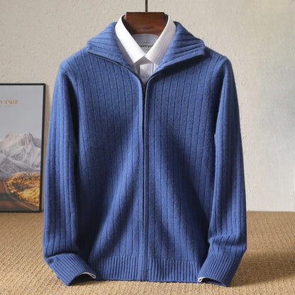 Stylish men's Monaco ultra-soft comfort sweater. Cozy long-sleeve crewneck pullover for luxurious everyday warmth.