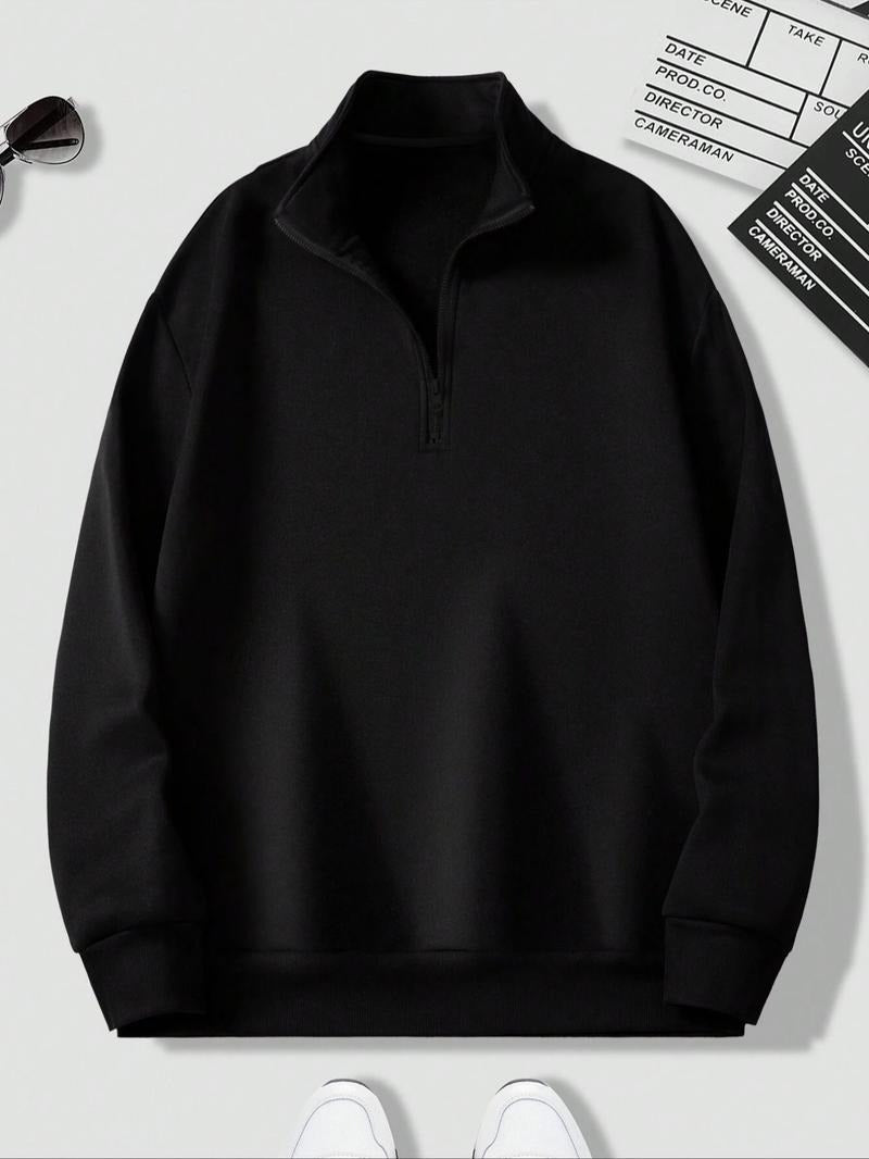 Comfortable men's Montesa half zip sweatshirt. A stylish long sleeve pullover for modern casual wear.