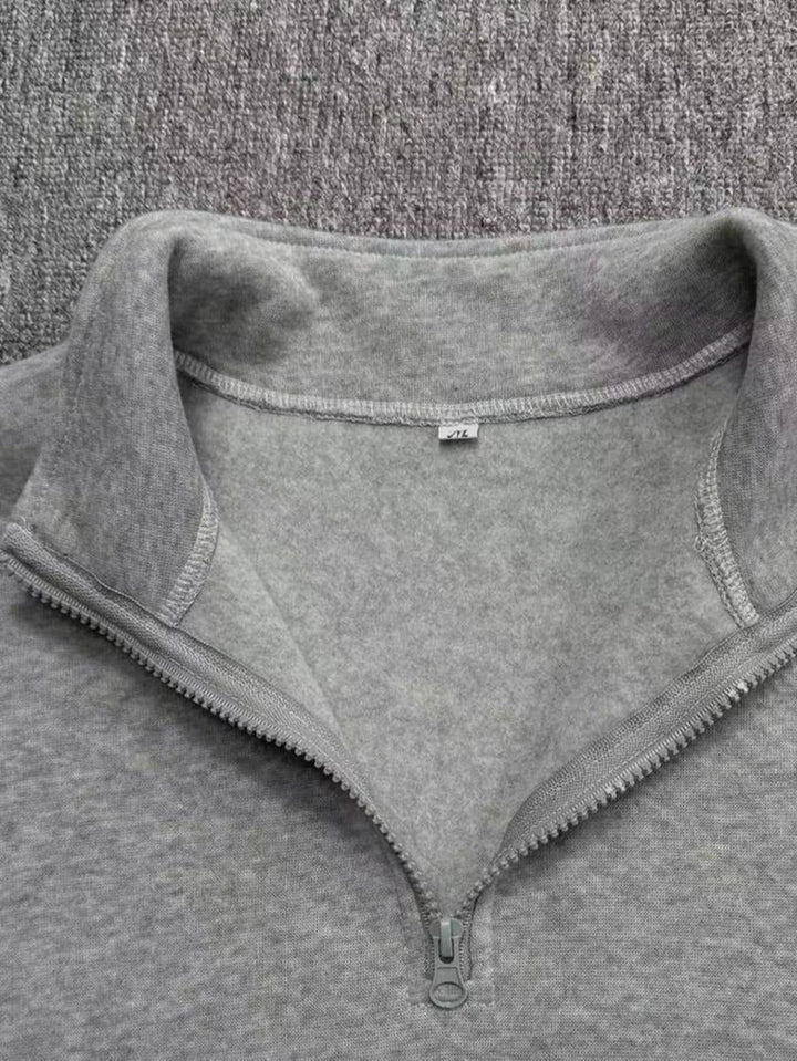 Montesa men's half zip long sleeve sweatshirt. A comfortable pullover sweater with modern fit for everyday wear.