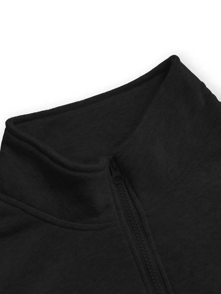 Stylish men's Montesa half zip pullover sweatshirt. Modern comfort long sleeve for versatile casual fashion.