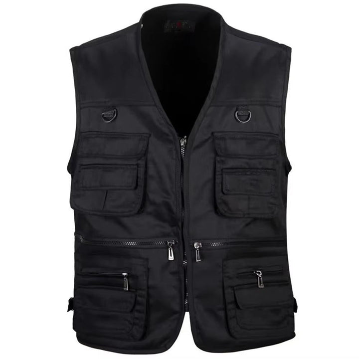 Men's bodywarmer vest with multi-pocket design, providing comfort and utility for various outdoor adventures.