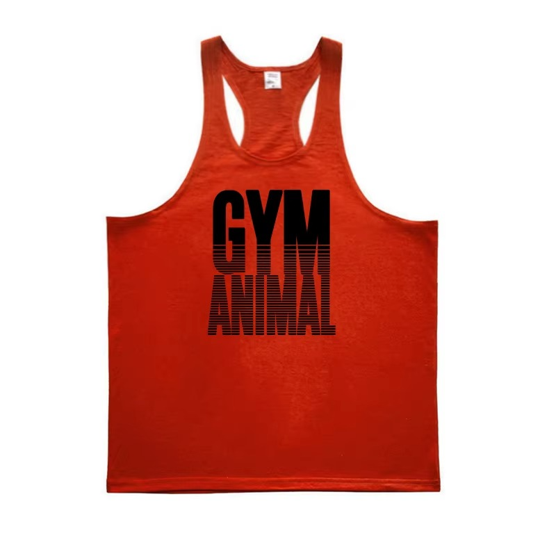 Performance men's athletic stringer tank top. Muscle fit activewear for gym & bodybuilding.