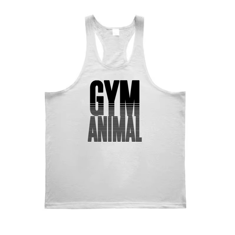 Men's muscle fit stringer tank top for weightlifting, gym workouts, and bodybuilding.