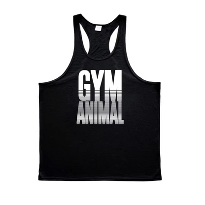 Stylish men's muscle fit stringer tank top. Perfect athletic shirt for gym & fitness enthusiasts.