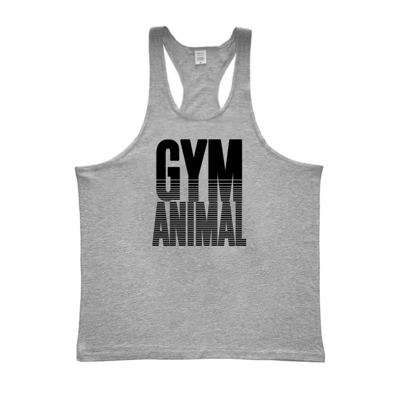 Men's muscle fit stringer tank top. Essential gym wear, workout top & fitness apparel.