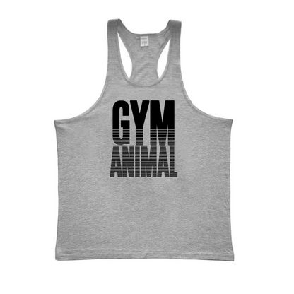 Men's muscle fit stringer tank top. Essential gym wear, workout top & fitness apparel.