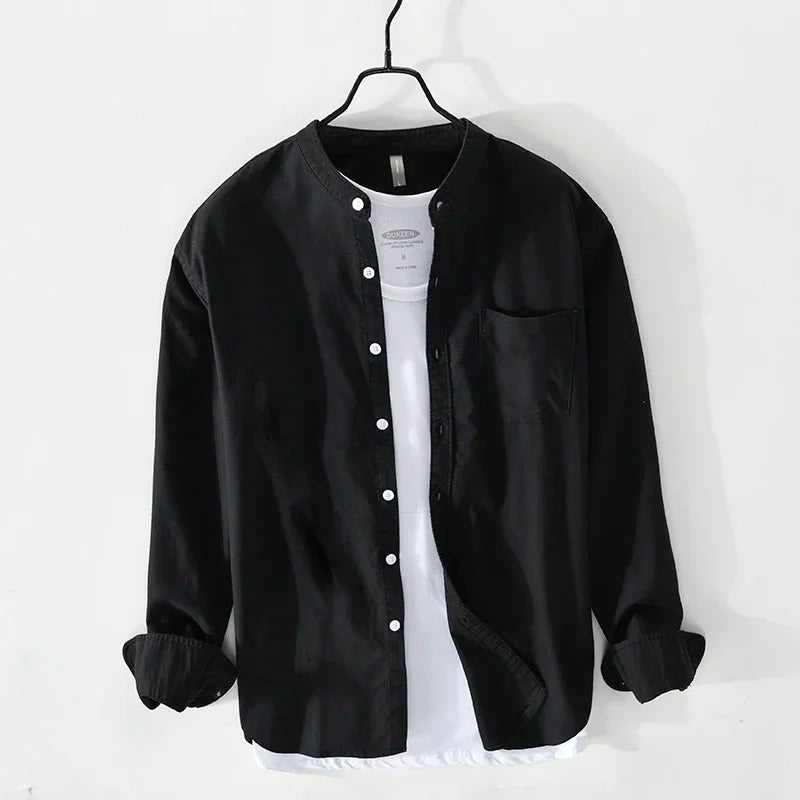 Comfortable men's long sleeve Naples Aura casual shirt. Versatile Beaumont Classic for stylish everyday wear.