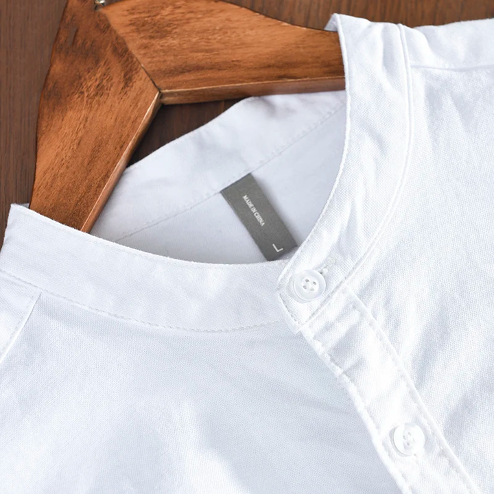 Modern men's Naples Aura casual shirt. Beaumont Classic long sleeve design, combining style, comfort & versatility.