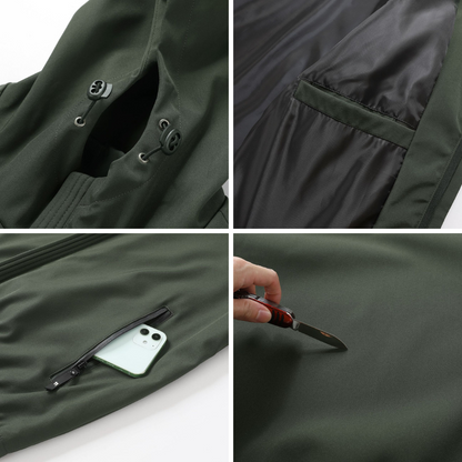 Versatile Men's Napoli Drift all-weather jacket. Stylish, protective, windproof & waterproof for daily wear.