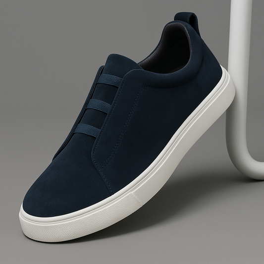 Men's Navarro lace-up sneakers in white, perfect for casual style & everyday comfort.
