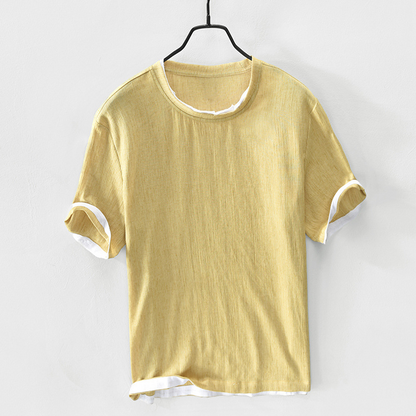 Comfortable men's casual button-down shirt, a versatile new arrival for warm weather.
