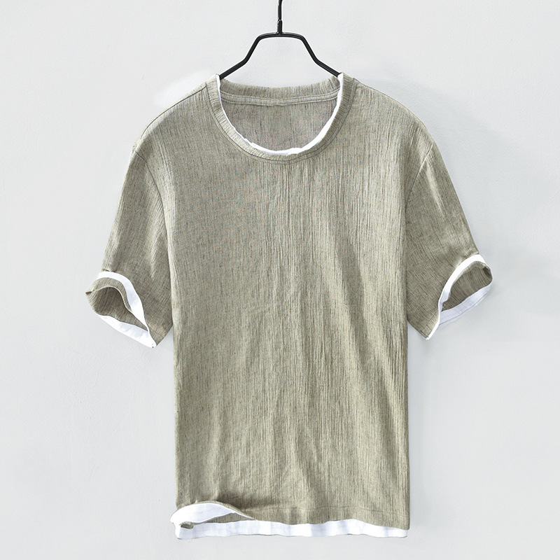 Men's versatile casual button-down shirt, a comfortable and effortless spring/summer essential.