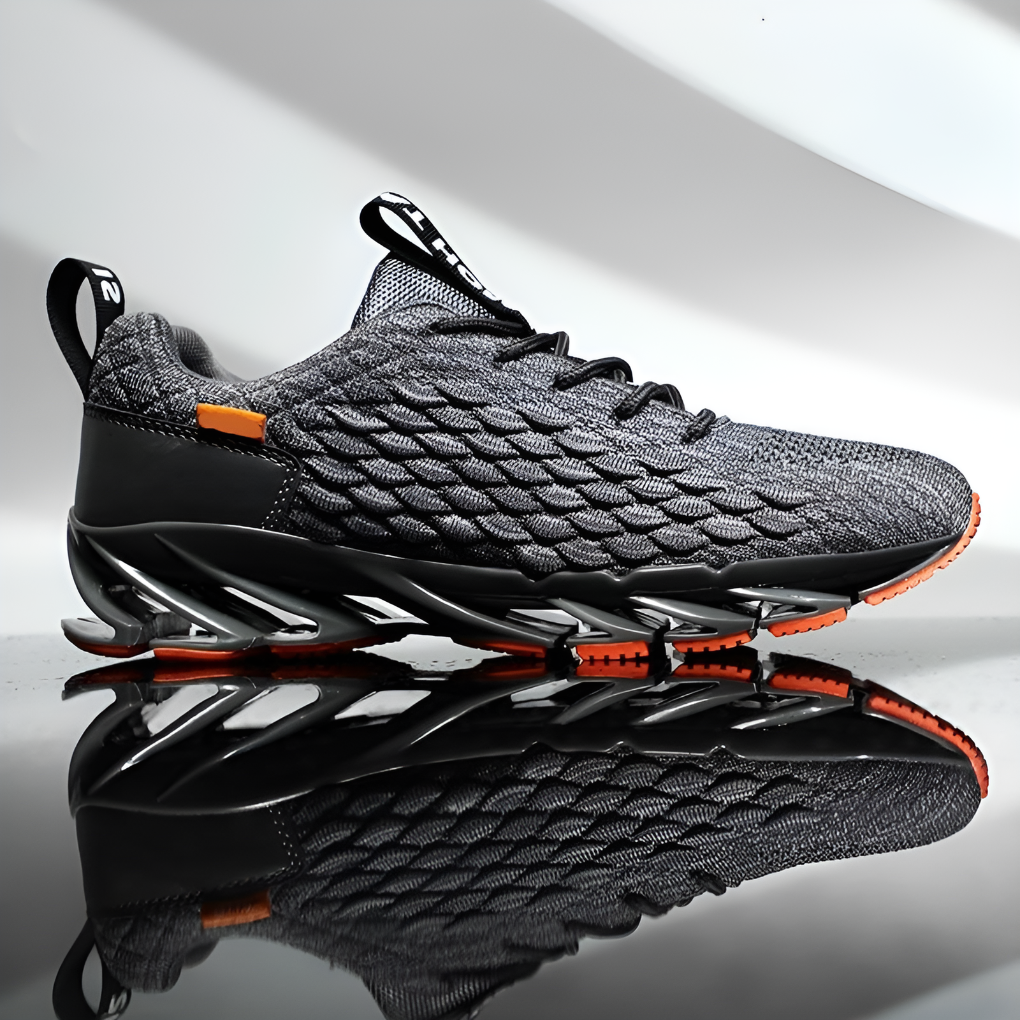 Lace-up men's running shoes with responsive cushioning. Ideal for sports, gym, and active wear.