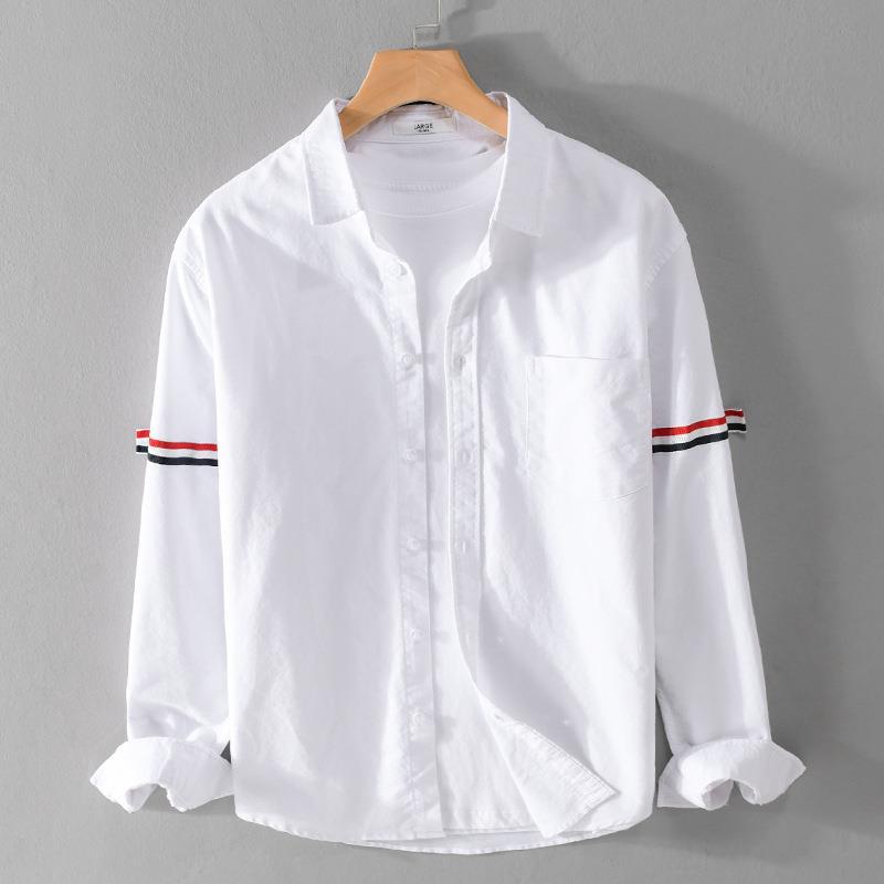 Stylish men's NILO lightweight button-up shirt, long sleeve, ideal for versatile everyday casual and summer wear.