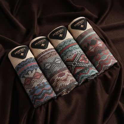 Comfortable men's organic cotton briefs, breathable & soft, with a stylish Nordic fairisle design.
