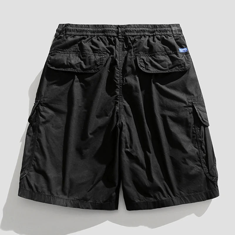 Durable men's cargo shorts with deep pockets, excellent for outdoor, casual, and summer utility wear.