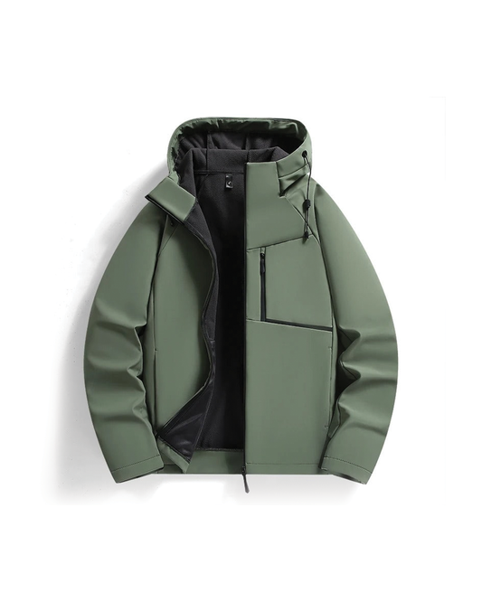Men's NorthCast hooded outdoor jacket. Weather-resistant windbreaker for active & casual use.