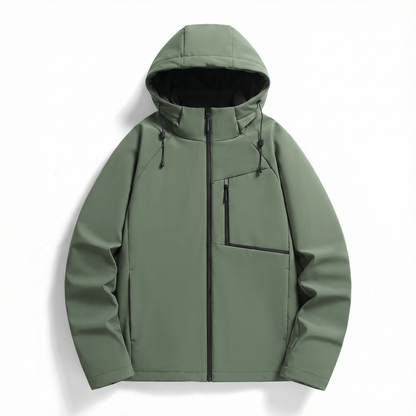 NorthCast men's hooded jacket. Waterproof & windproof outerwear for rain protection & outdoor adventures.