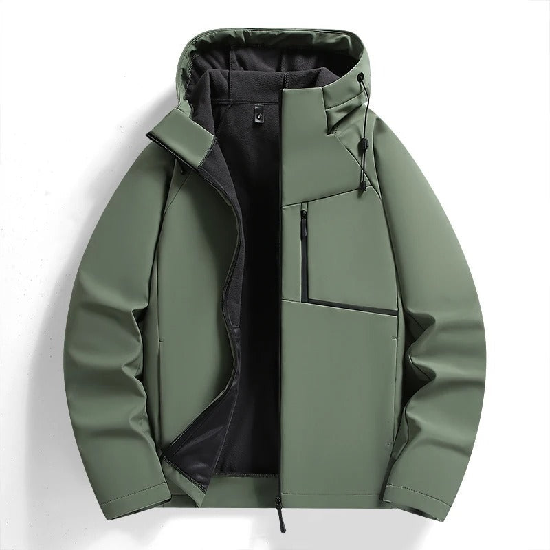 Versatile Men's NorthCast hooded zip jacket. Ideal outdoor activewear & casual urban style.