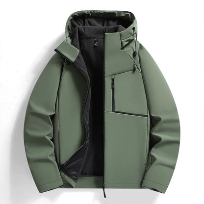 Versatile Men's NorthCast hooded zip jacket. Ideal outdoor activewear & casual urban style.
