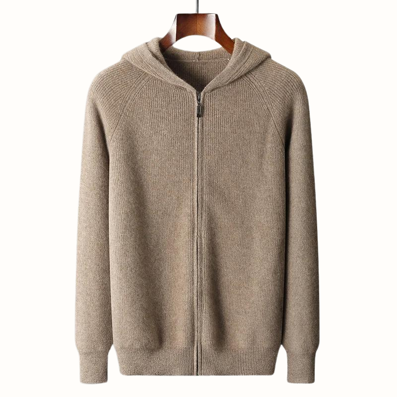 Men's Nova full-zip hoodie in soft fabric, offering ultimate comfort & modern style for casual wear.