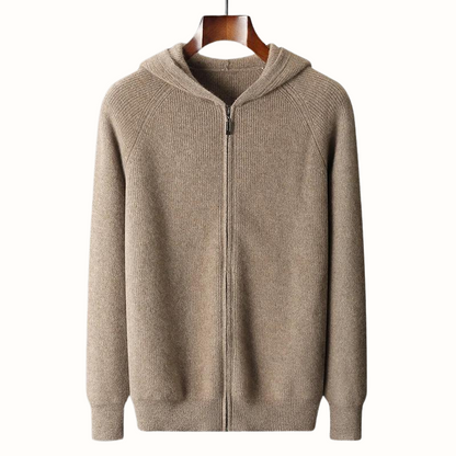 Men's Nova full-zip hoodie in soft fabric, offering ultimate comfort & modern style for casual wear.