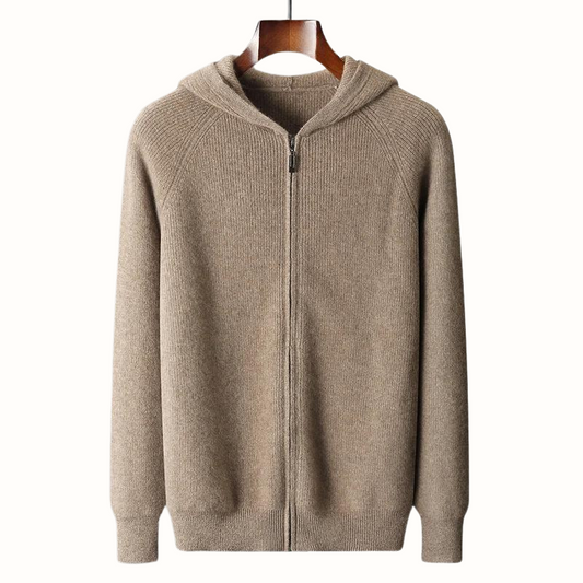 Men's Nova full-zip hoodie in soft fabric, offering ultimate comfort & modern style for casual wear.