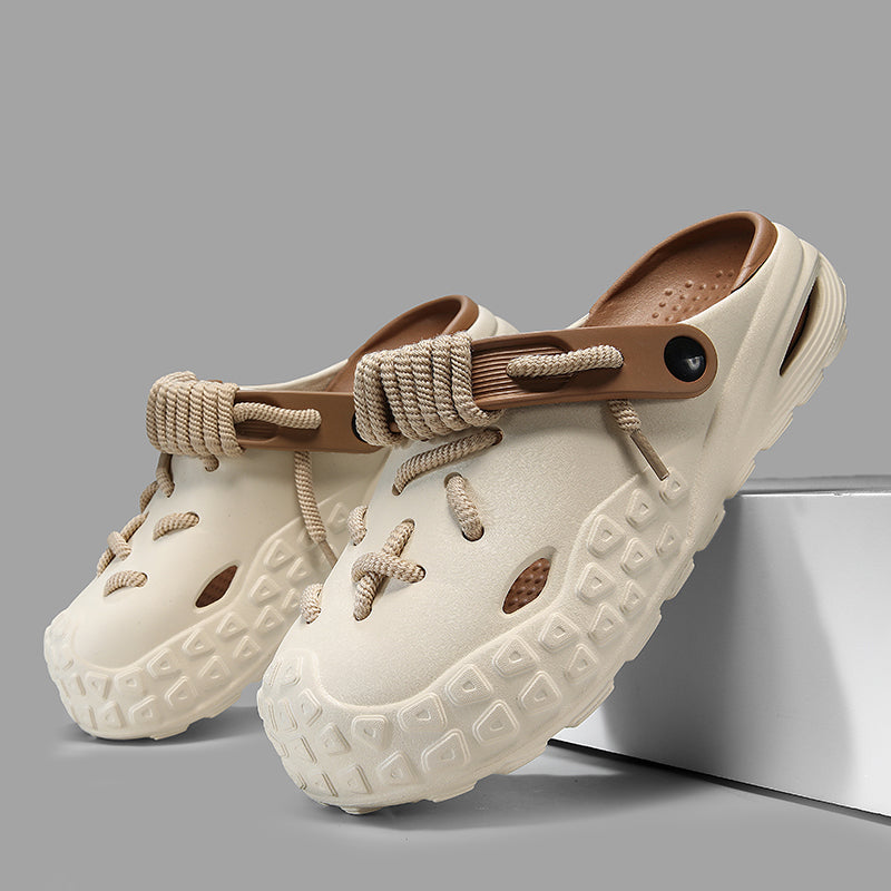 Men's Odyssey Laced Clogs, lightweight & breathable, perfect for casual wear.