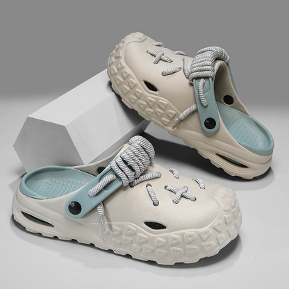 Lightweight men's Odyssey Clogs, adjustable lace design for superior comfort.