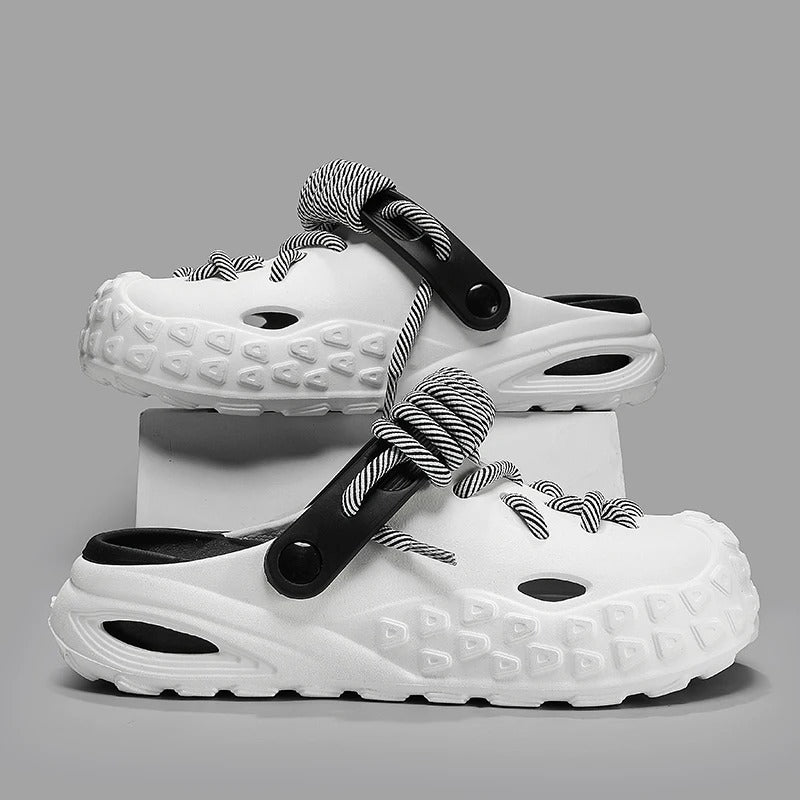 Odyssey Laced Clogs for men, designed for lightweight comfort and casual style.