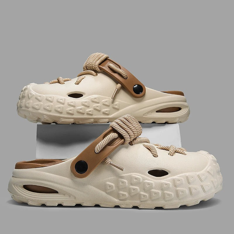 Adjustable men's Odyssey Laced Clogs, offering personalized comfort for daily use.
