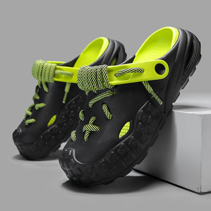 Adjustable Men's Odyssey Clogs, offering breathable and personalized comfort.